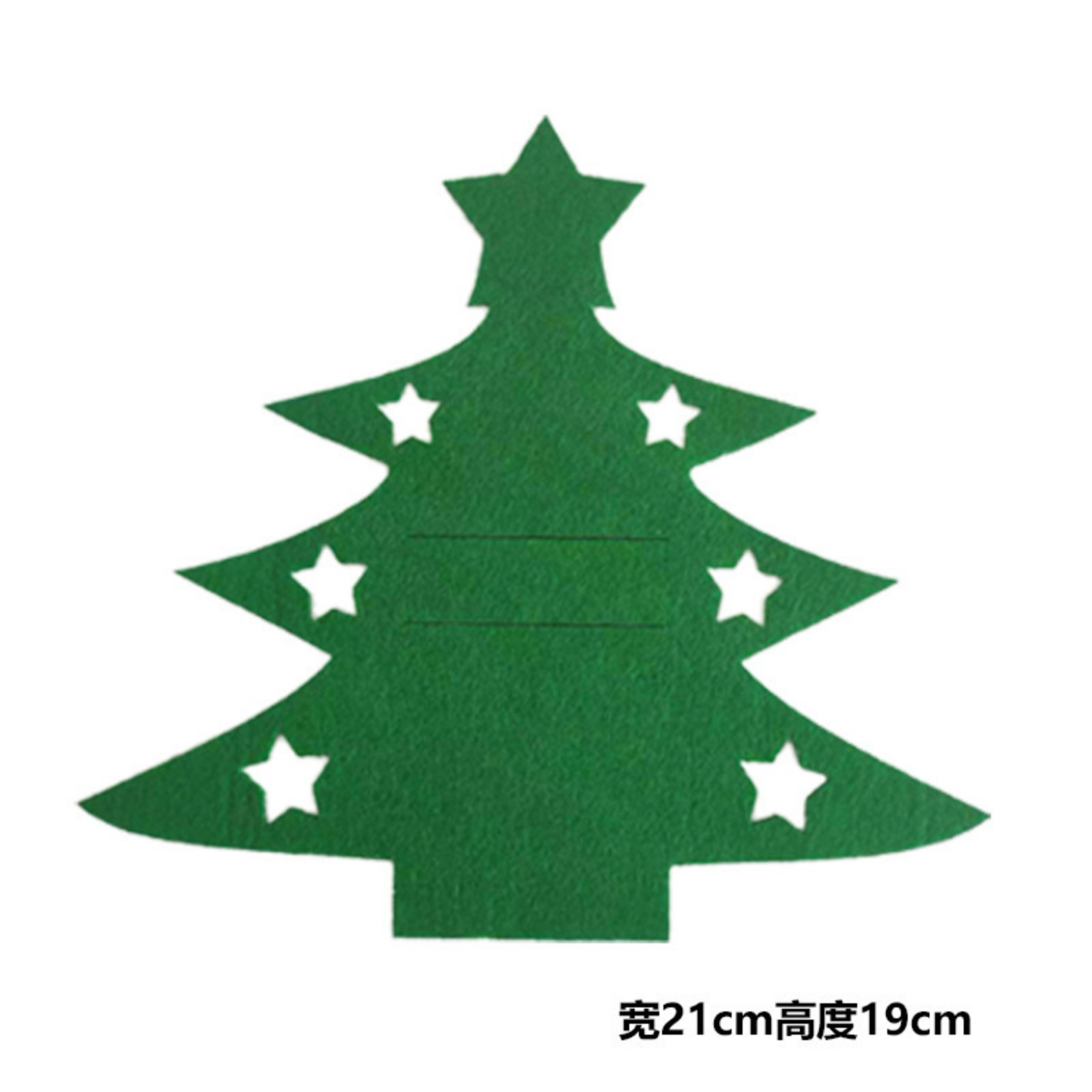 thumbnail image 2 of Adornos Navideños Paño Y Juego De Tenedores Mini Árbol De Navidad Para Fiestas Bolsa Para Cubiertos Con Tenedor Y Cuchara Bolsa Decorativa Para Tenedor Y Cuchara, 2 of 2